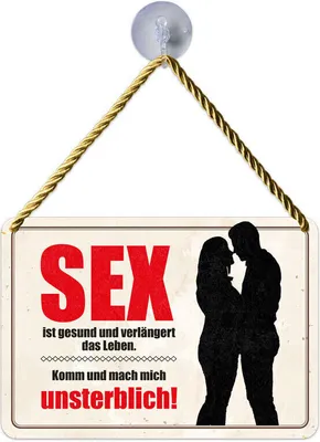 Produktbild von Kulthänger Blechschild Sex unsterblich KH 215