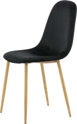 Immagine prodotto di FURNLUX Sedia da sala da pranzo Polar Black Und Oak 44cm / Hauptfarbe: Schwarz / Dimensioni: 44 x 53 x 88 cm