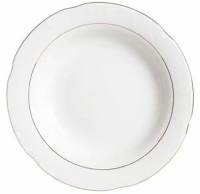 Image de Chodzież Kamelia 0014 Assiette Creuse Porcelaine Blanche