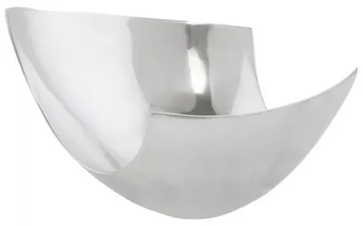 Produktbild von Casa Padrino Designer Obstschale aus Aluminium, Silber, 31 x 26 x 20 cm