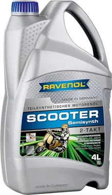 Produktbild von Ravenol Scooter 2 Takt Motorenöl teilsynthetisch Kanister 4000ml