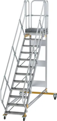 Image de Escalier à plateforme en aluminium mobile 45° 300772
