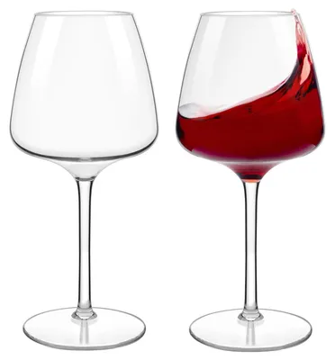 Immagine prodotto di Bicchieri per vino rosso, plastica, set da 2, capacità 610 ml, infrangibili