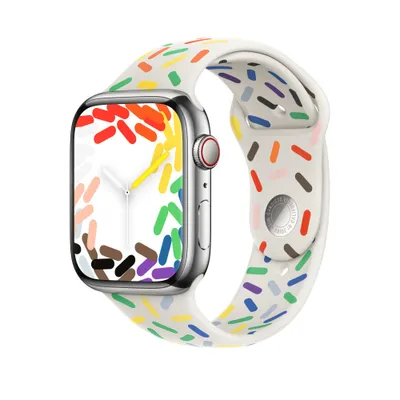 Produktbild von Apple MUQ43ZM/A Intelligentes tragbares Accessoire Band Mehrfarbig Fluor-Elastomer