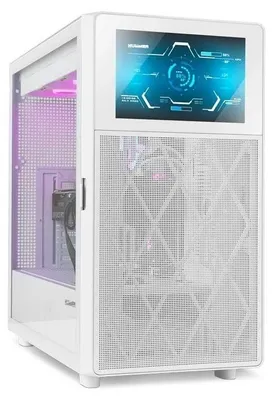 Imagen del producto de Nox Semitorre HUMMER BIOSpantalla LCD 8" BLANCO