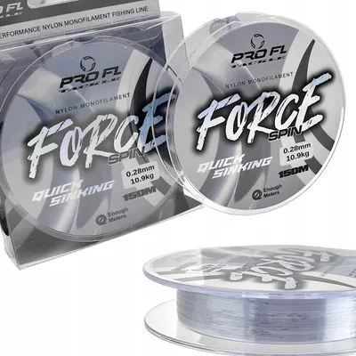 Produktbild von FL FORCE SPIN Nylon-Angelschnur 0.28 mm schnell sinkend 150 m