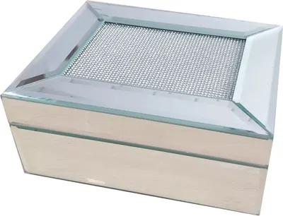 Produktbild von Glas Glamour Tablett quadratisch wie abgebildet