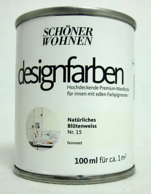Produktbild von Designfarbe Natürliches Blütenweiß Nr.15 100 ml