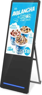 Produktbild von Smart Digital Signage Kundenstopper Plakatständer Werbetafel für Supermärkte Restaurants Ausstellungen Geschäftslokale, 40 Zoll, Schwarz