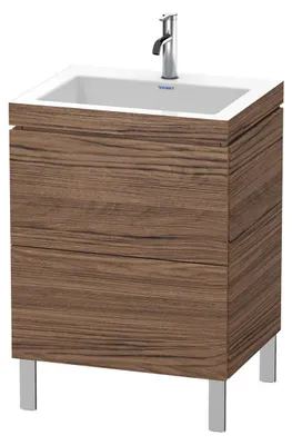 Immagine prodotto di Duravit L-Cube c-bonded Ensemble vertical, 2 tiroirs, sans trop-plein, 1 trou pour robinet, 600x698x480mm, LC6936O2121, LC6936O2121