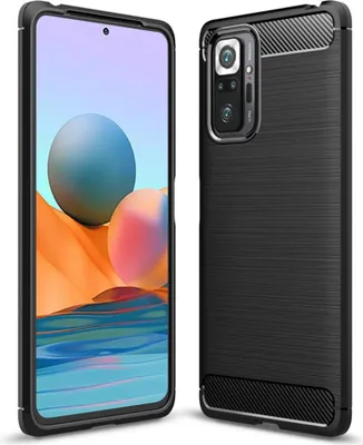 Produktbild von Hülle für Xiaomi Redmi 10 / 10 Prime Handyhülle Silikon Case Cover Carbonfarben