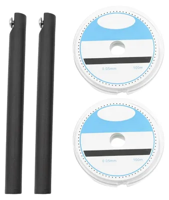 Trenndraad-Set 2x 0,05 mm x 100 m, extra hart, mit Griffen
