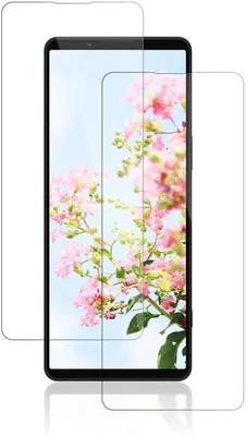 Image de 2 films de protection en verre trempé pour Sony Xperia 1 III 6,50 pouces. Excellente transparence