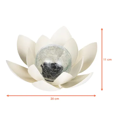 Immagine prodotto di Fiore di loto solare a LED - circa 25 x 11 cm - Luce per la decorazione del giardino