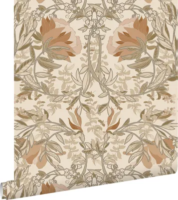 Obrázek produktu pro ESTAhome Tapeta vintage květiny v secesním stylu světle béžováSte pink - 139459 - 0,53 x 10,05 m