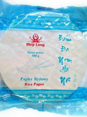 Immagine prodotto di Hiep Long | Carta di riso rotonda - 22 cm - 500 g - Involtini primavera vietnamiti - Senza glutine