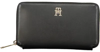 Produktbild von Elegante Damen-Geldbörse Schwarz mit Reißverschluss und Münzfach