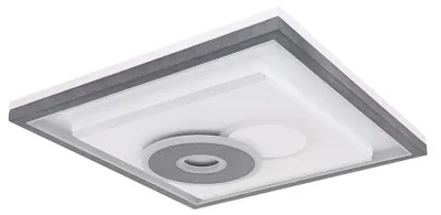 Produktbild von LED Deckenleuchte, Fernbedienung, dimmbar, schwarz, weiß