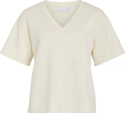 Produktbild von VILA V-Ausschnitt T-Shirt mit kurzen Ärmeln Größe: L