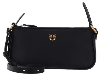 Immagine prodotto di PINKO borsa a tracolla Half Moon Horizontal Mini Vite Black + Antique Gold nero