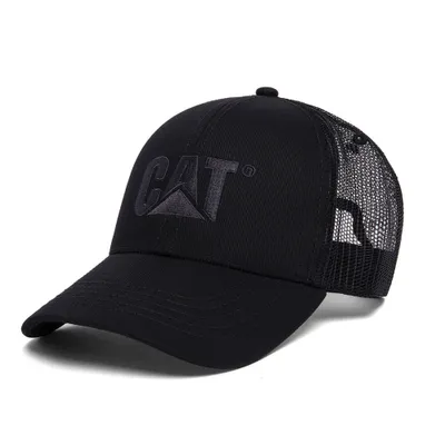 Image de CAT® CATERPILLAR TRUCKER CAP with Mesh Casquette avec filet Casquette à visière Noir Mesh Taille unique