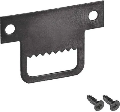 Immagine prodotto di Ganci per cornici a doppio foro 32x22 mm, 20 pezzi, metallo nero
