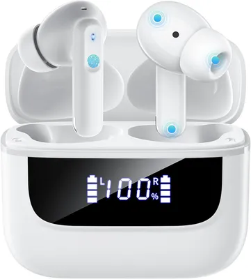 Produktbild von In Ear Kopfhörer 6 Mikrofone ENC Noise Cancelling für Klarere Anrufe, Kopfhörer Kabellos Bluetooth 5.4 HiFi Tiefer Bass, USB C Kopfhörer, 48Std,IPX7