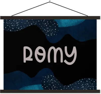 Produktbild von MuchoWow® Textilposter Romy - Pastell - Mädchen 60x45 cm mit schwarzem Rahmen - Poster Schlafzimmer