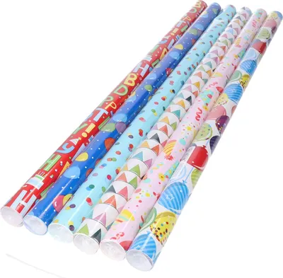 Image de Papier cadeau Happy Birthday - Fête/Anniversaire Imprimés - 200 x 70 cm - 6 rouleaux