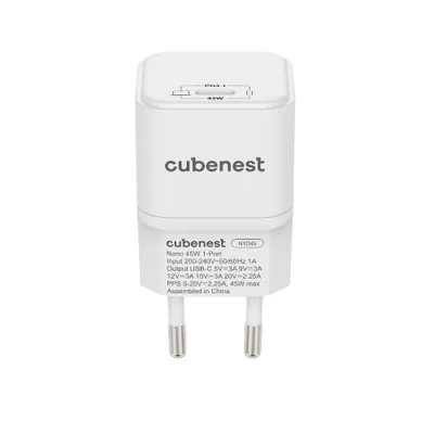 Obrázok produktu pre Adaptér Cubenest PD GaN Nano USB-C 45 W N1D45