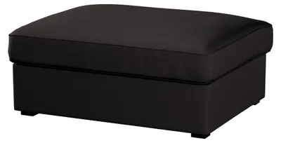 Produktbild von Dekoria Bezug für Kivik Hocker, schwarz, Bezug für Hocker Kivik