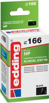 Produktbild von Edding Druckerpatrone EDD-166 für HP Nr.363XL (C8719) black