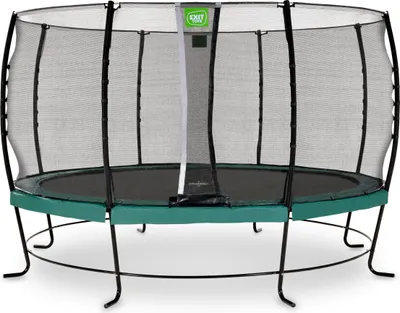 Image de EXIT Lotus Classic Trampoline ø427cm – Sur pieds – Rond – Trampoline de Jardin – Vert