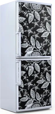 Produktbild von Kühlschrankdekoration  60x180 cm  Aufkleber auf dem Kühlschrank - Blüten und Zweige