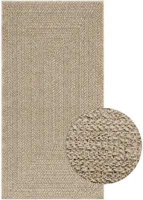 Produktbild von "im Angebot" Teppich ZIZUR Beige 80x150 cm Jute-Optik Indoor und Outdoor - Designerteppiche CC17880