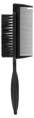 Obrázek produktu pro Hřeben 2 v 1 pro úpravu vlasů, vousů, cestování, přenosný kartáč na poškozené vlasy, nástroj pro styling vlasů od kadeřníka, černý