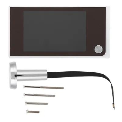 Zdjęcie produktu dla 3,5-calowy cyfrowy elektrozaczep LCD z polem widzenia 120°, wizualizacją zdjęć i funkcją elektronicznego kociego oka