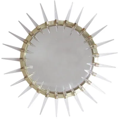 Produktbild von Casa Padrino Luxus Art - Deco Spiegel Gold Ø 80 cm - Wandspiegel - Wohnzimmer Dekoration