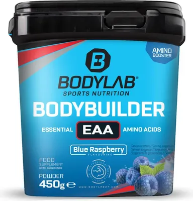 Produktbild von BODYLAB Bodybuilder EAA (Essential Amino Acids) - 450g - Blaue Himbeere