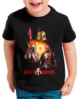 Produktbild von A.N.T. Bounty Hunters Kinder T-Shirt yoda mando kopfgeldjäger