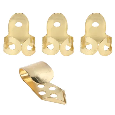 Image de Verr��ckterpicots index, picots doigts de guitare picots doigts de banjo 3Pcs index pour��r guitare-basse(or)