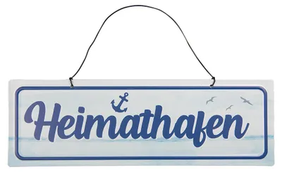 Produktbild von Clayre & Eef Textschild 30x10 cm Weiß Metall