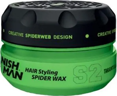 Produktbild von Nishman | Haarwachs Aqua Spider S2 - 150ml - Hochglanz - Starkes Halt - Flexibles Styling