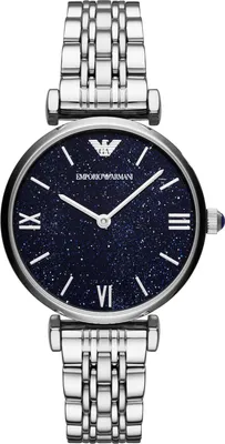 Produktbild von Emporio Armani AR11091 Gianni T-Bar mit blauem Zifferblatt, 32 mm