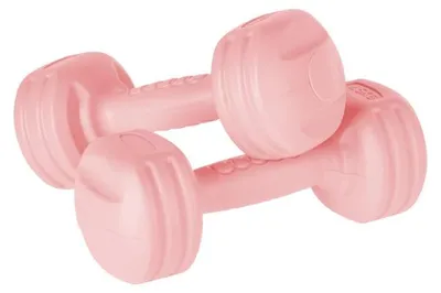 Image de Rebel RBA-2306 Haltères de fitness 2 x 1,5 kg, rose clair