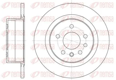 Produktbild von 2x REMSA Bremsscheibe 6488.00 hinten für OPEL Omega B Limousine (V94) 286mm 67mm