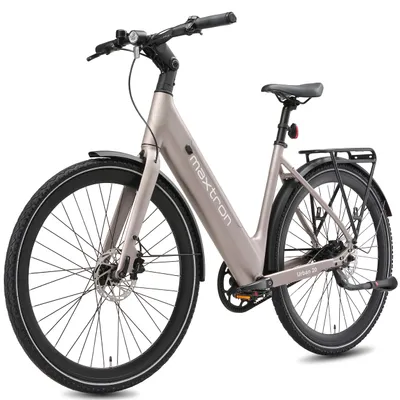 Produktbild von Maxton Urban E-Bike 28 Zoll, Elektrofahrrad mit Riemenantrieb & Drehmomentsensor, 36V 15Ah Akku, Tiefeinsteiger