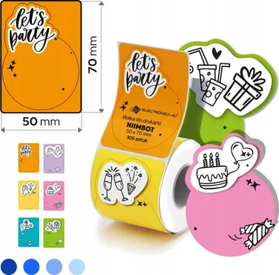 Obrázok produktu pre Samolepiace štítky, nálepky pre Niimbot B1, B4, B21, B3S, B31, 50x70