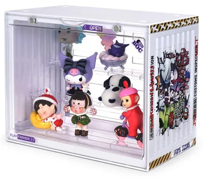 Produktbild von Elzusha – Acryl-Vitrine für Minifiguren – Ausstellungsregal mit 3 Ebenen, weiß, 30x24x17 cm
