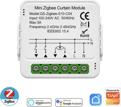 Obrázok produktu pre Zigbee ovladač žaluzií, Tuya smart